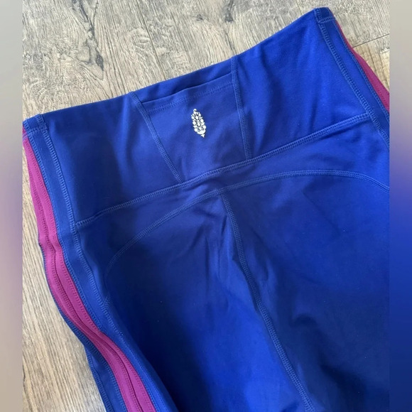 Free People Royal Blue & Cranberry Legging - Picture 4 of 5